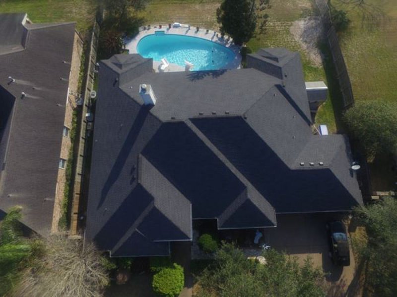 Top View House Pool