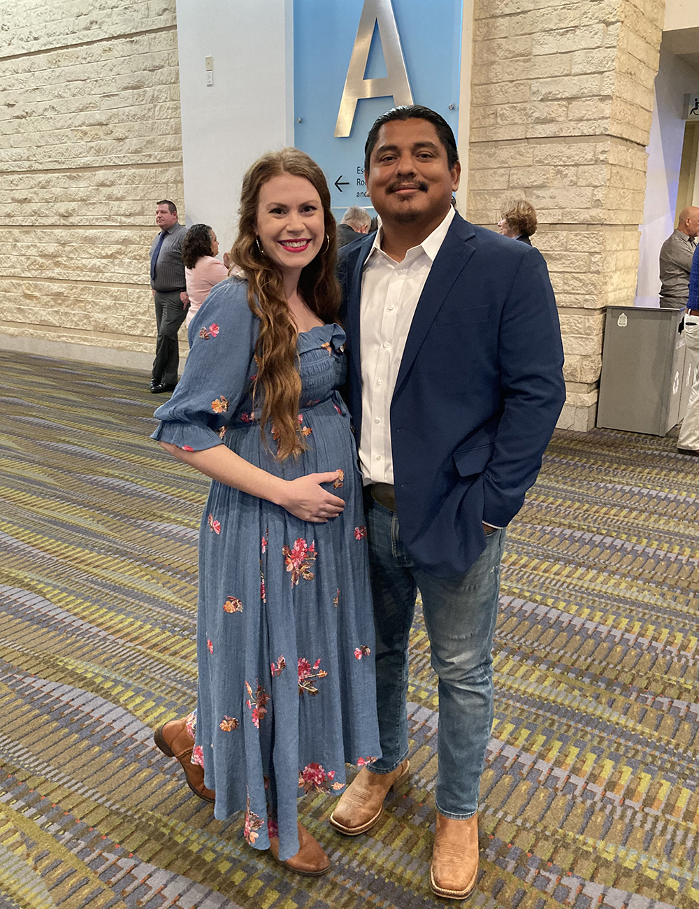 Gilbert and pregnant wife